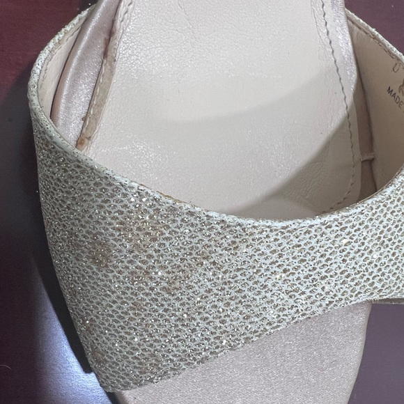 Nina Vinne Champagne Bliss, Crystal Ankle Strap w Bow, High Heel Dress Sandal, 8 - Picture 10 of 11